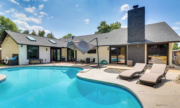 North Austin Civic Association Cottage | Luxury Austin Home w/ Game Room & Fire Pit!