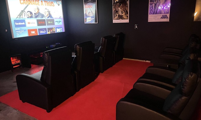 Talbot's Corner House | Luxury Bachelorette Fiesta - Movie Theater & Rooftops 20 guests, Downtown view