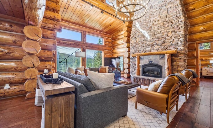 Baldy Mountain House | Luxury Breckenridge Modern Log Cabin: Mountain Views and Private Ski Shuttle!