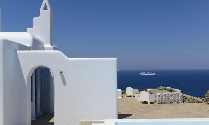 Houlakia Villa | Luxury Choulakia Villa | 5 Bedrooms | Villa Crystal | Stunning Sea Views