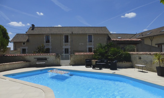Challignac House | Luxury French Country House, private pool, 5 bedrooms, 3.5 bath, sleeps 11-14