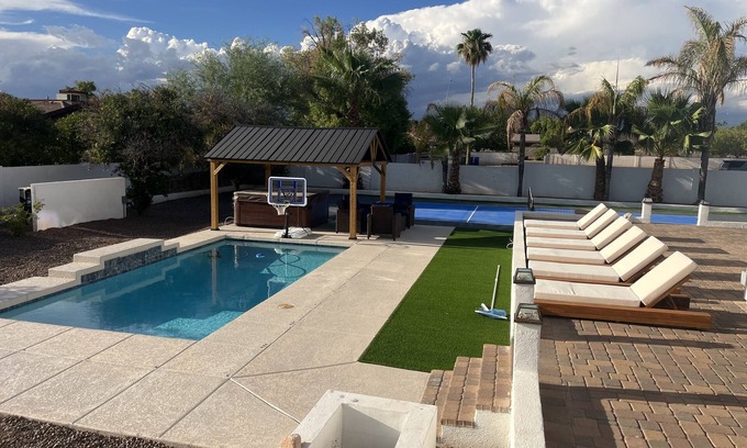 Mesa House | Luxury home with pickleball, pool, and hot tub near Scottsdale