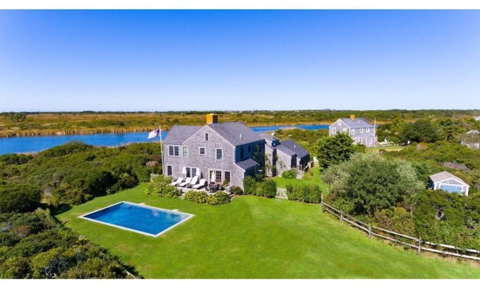 Nantucket House | Luxury home with pool, water views & walk to beach