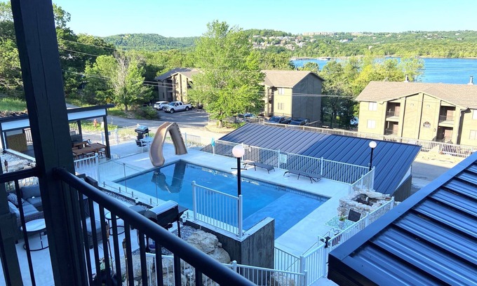 Indian Point Villa | Luxury Lake Life: Heated Pool, Hot Tub, Game Room, Stunning Lake Views! 2BD/2BA