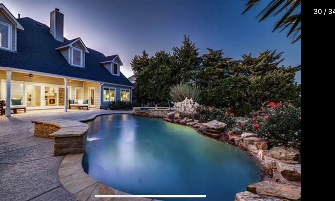 Frisco House | Luxury Lakefront Home with pool