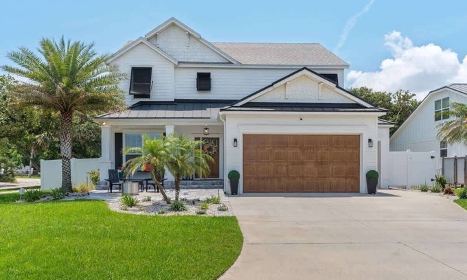 Vilano Beach House | Luxury Oasis Heated Pool, Game Rm, 3 Blks to Beach