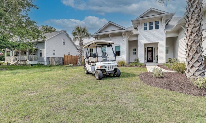 North Carolina Coast House | Luxury Oasis - Pool, Jacuzzi, Golf Cart!