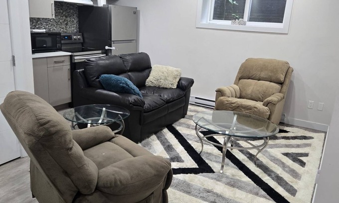 North Central Edmonton House | Luxury one bedroom basement suite in downtown of Edmonton Alberta.