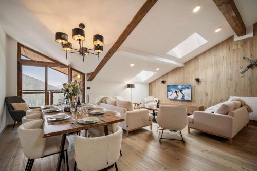 Courchevel Apartment | Luxury Penthouse Courchevel Sauna Views 4BR Nebula