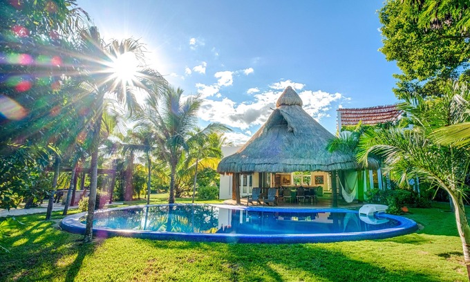 Akumal Villa | Luxury Private Villa with amazing snorkel and Exclusive Jungle Gym