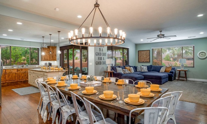 Santa Clara House | Luxury Retreat in Paradise Village Sleeps 32 Private Hot Tub & Resort Amenities!