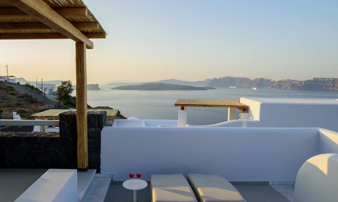 Akrotiri Villa | Luxury Santorini Villa | Villa Azure Aura | 4 Bedrooms | Private Pool &.