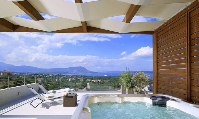Kokkinon Khorion Villa | Luxury SeaViews Crete Villa | Villa Elysian | 4 bedroom villa | Private Pool |.