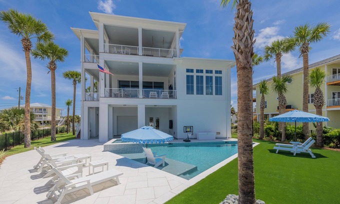 Pensacola Beach House | Luxury Sound-View Escape with Private Pool, Hot Tub, and Stunning Amenities!
