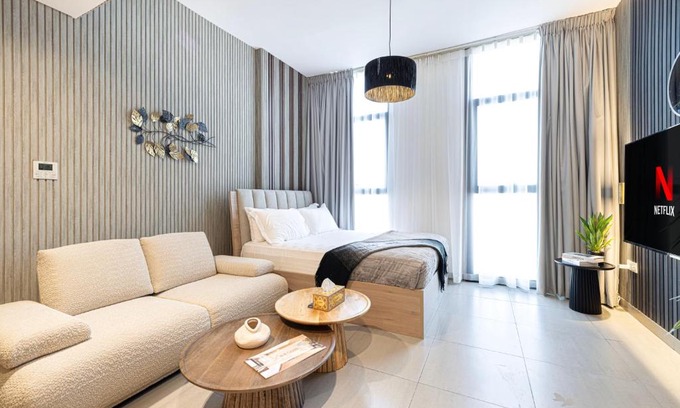 Sharjah Apartment | Luxury Studio Apartment in Al Mamsha - Pebble studio