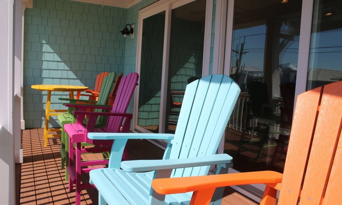 North Carolina Coast House | Luxury Townhome. 2nd row from beach. Amazing ocean views. Direct beach access.