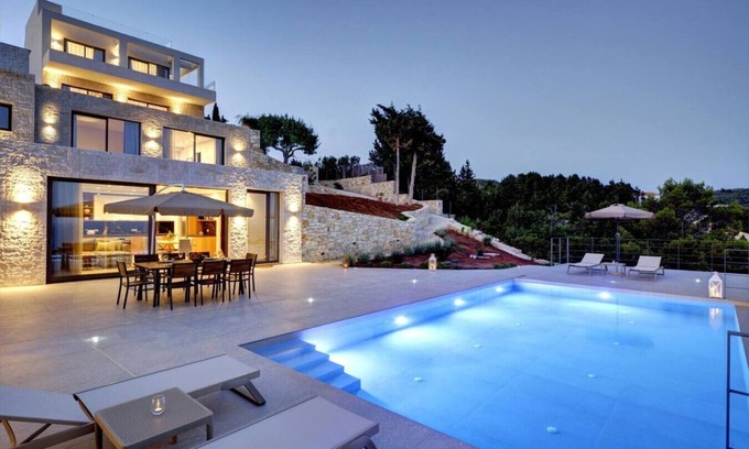 Paxos Villa | Luxury Villa & Infinity Pool Above Caves