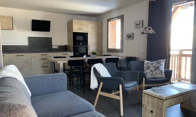 Bellentre Apartment | Magnificent renovated flat in La Plagne-Les Coches