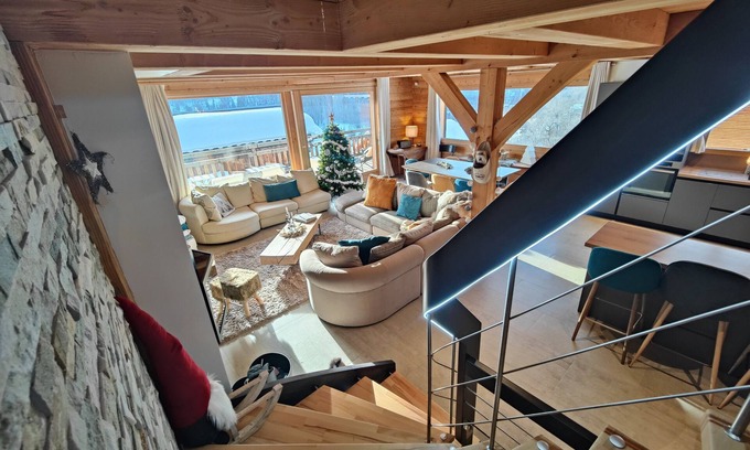 Saint-Chaffrey Ski Chalet | Magnificent views of the Chantemerle ski area from this brand new luxury chalet!
