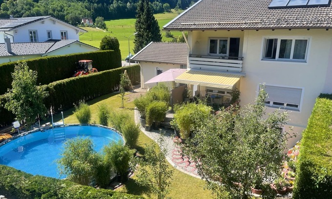 Aschau im Chiemgau Apartment | Magnificent view of the Kampenwand: Holiday apartment ciao-aschau Lexa