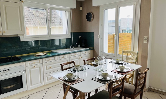 Boulogne-sur-Mer House | Maison Chaleureuse 6 Pers Wifi Jardin