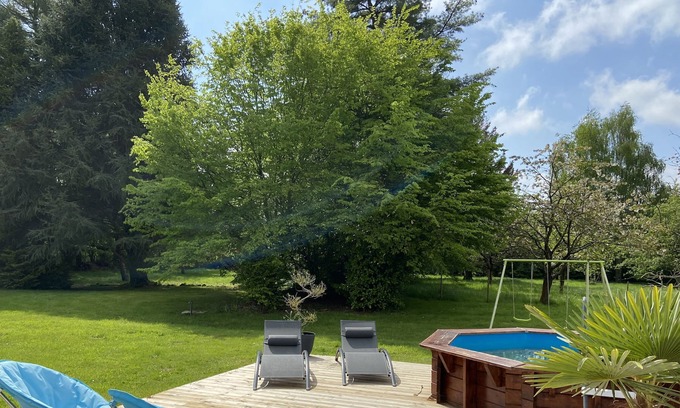 Marolles House | Maison de Campagne, Piscine, Aire de Jeux, Jardin