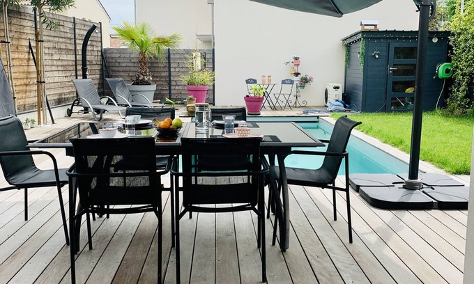 Cauderan House | Maison de Vacance à Bordeaux Avec Piscine