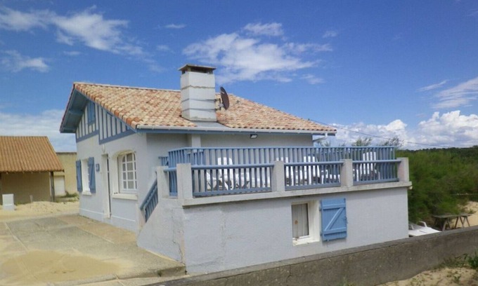 Saint-Girons Plage House | Maison Qu'emba sur le sable bord de mer plage de st girons classe 1 etoile