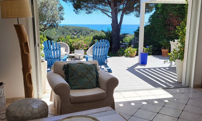 Sausset-les-Pins House | Maison vue mer Sans Vis-à-vis Jacuzzià 10 Minutes à Pied Village mer Côte Bleue