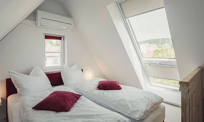 Lahr House | Maisonette apartment (number 10) over 2 levels, balcony and great view