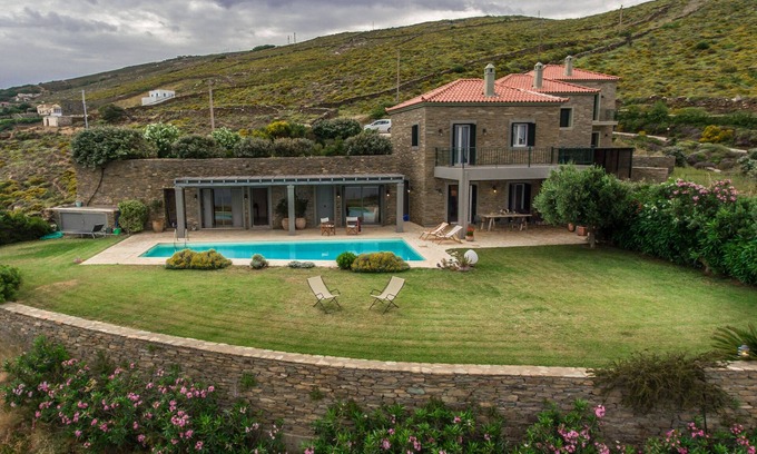 Andros Town Villa | Majestic views of Andros