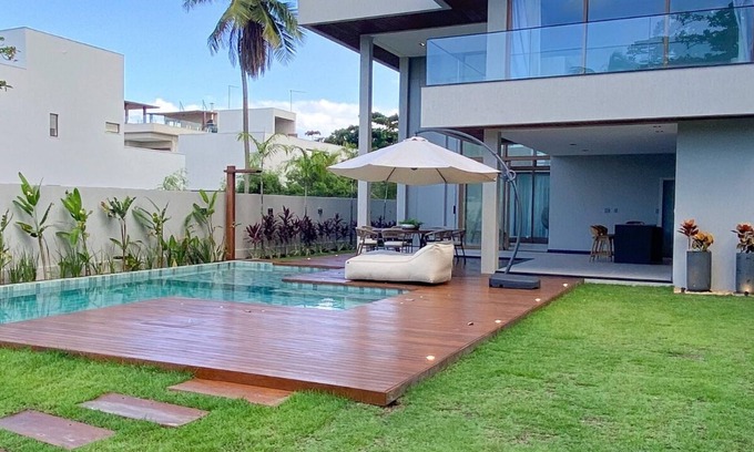 Barra do Jacuipe House | Mansion 50 Meters from the SEA With 7 Suites Paraíso Condominium in Guarajuba