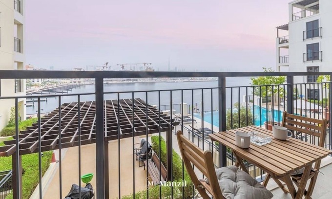 Dubai Apartment | Manzil - 1BR Home in Port de la Mer w Lake Access
