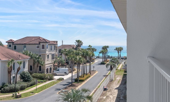 Avalon Beach Estates Condo | Maravilla 1411 ~ Gulf Views, Steps to Gulf + Included Beach Chair Setup