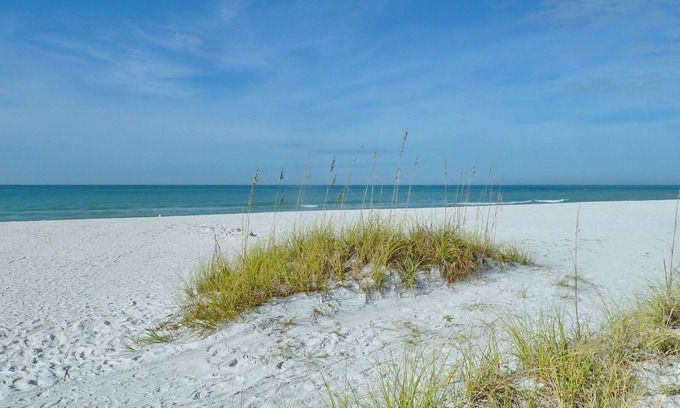 Indian Shores Condo | Mariner's Pointe 202 - Lots of amenities! Amazing updates! Steps from the beach!