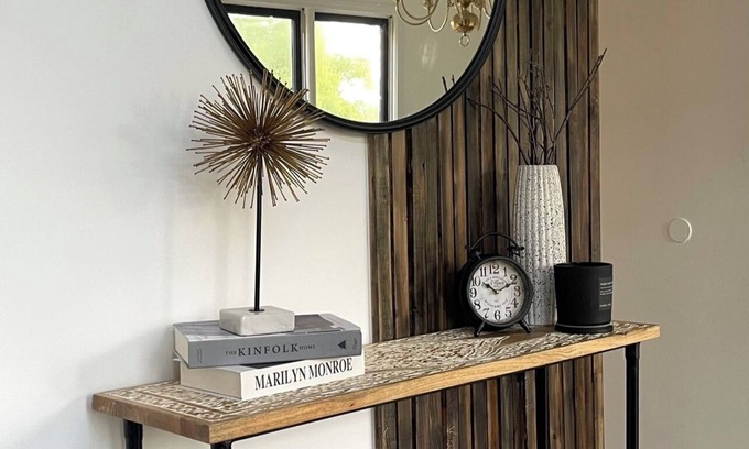 Lawrenceville House | Master BR: Private Bathroom, Workspace with a view & Pool