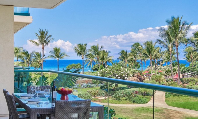 Honokowai Condo | Maui Resort Rentals: Honua Kai - 4 Total Bedrooms, Partial Ocean AND West Maui Mountain Views!