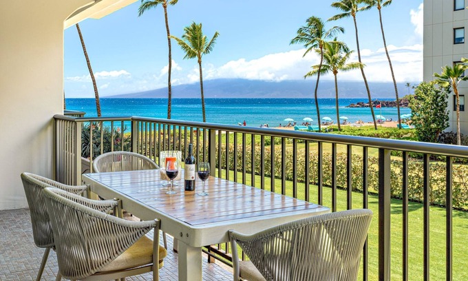 Kaanapali Condo | Maui Resort Rentals: The Whaler 212 - Gorgeous Remodel, 1BR/2BA w/Ocean and West Maui Mountain Views!