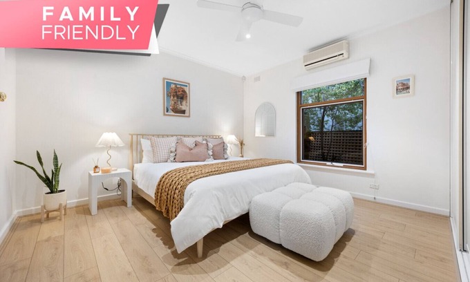 Unley Apartment | Mediterranean Muse - 3BR, Wi-Fi, Parking