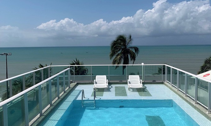 Cabo Branco Apartment | Melhores Flats - Varanda frente ao mar