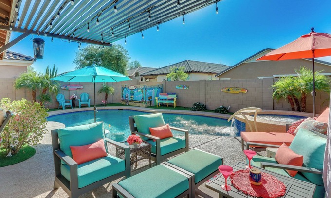 Mira Mesa House | Mesa Oasis w/Heated Pool, Spa & Office