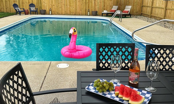 South Bend House | Michiana Poolside Getaway - Close to ND, Michigan beaches, wineries, and casinos