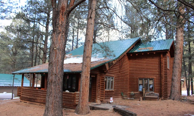 Angel Fire Cabin | Miller Cabin-Log Cabin 3 bedroom 2 bath.Close to ski area