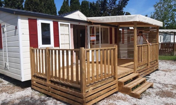 Sigean House | Mobil Home à Proximité de la Réserve de Sigean et des Plages de Port la Nouvelle