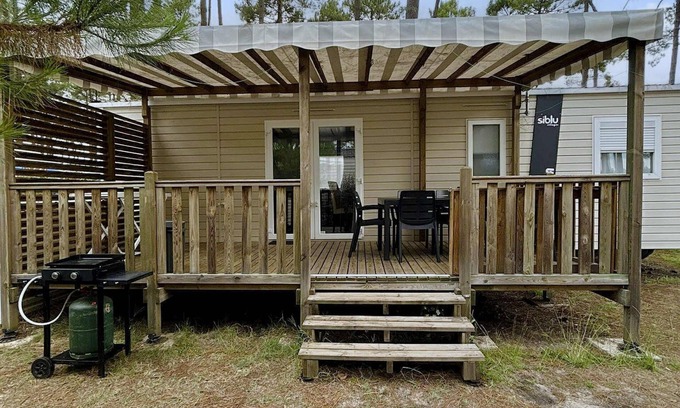 Saint-Julien-en-Born House | Mobil-home 8 persons BORA-BORA 3ch 1sdb any comfort in camping 4 stars