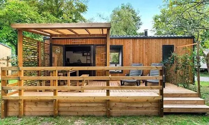 Biscarrosse House | Mobil-home | Ultimate | 2 Ch. | 4 pers. | Raised terrace | A/C | TV