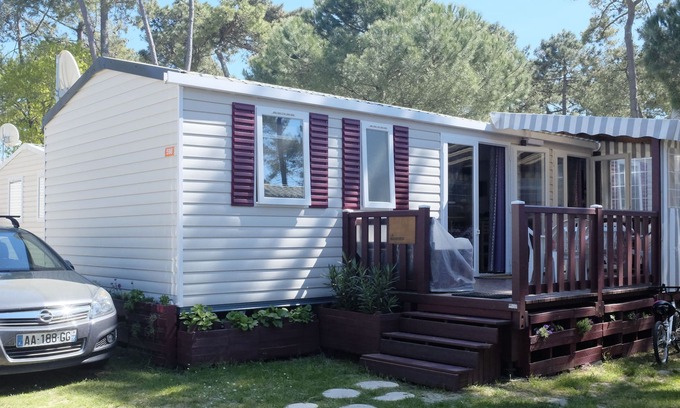 Les Mathes House | Mobile Home 4 * Nine fully equipped washing machine / Terrace 1 / 2couverte / Plancha / Televis