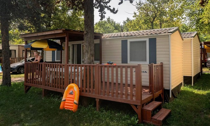 Catez ob Savi House | Mobile-home | Comfort | 3 Bedrooms | 6 sleeps | Raised terrace | A/C