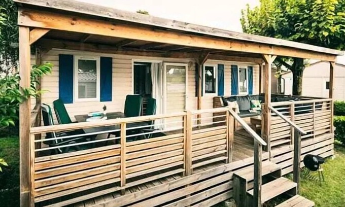 Guerard House | Mobile-home | Comfort | 3 Bedrooms | 6 sleeps | Raised terrace | A/C