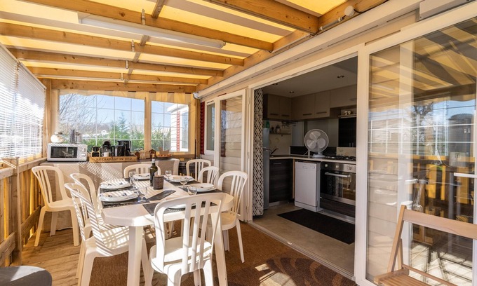 Les Mathes RV Rental | Mobile Home with Private Terrace, Private Garden and Air Conditioning